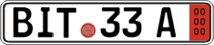 German license plate, Export transit plates