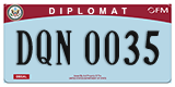 Federal license plates, Diplomatic