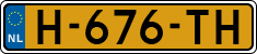 License plate of the Netherlands, Cars