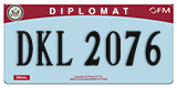 Federal license plates, Diplomatic