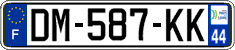 French license plate, SIV (ordinary)