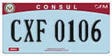 Federal license plates, Diplomatic