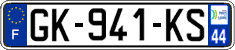 French license plate, SIV (ordinary)