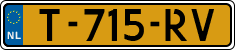 License plate of the Netherlands, Cars