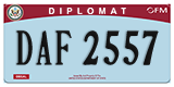 Federal license plates, Diplomatic