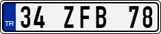 License plate of Turkey, Regular plates