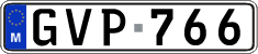 License plate of Malta, Regular plates (ABC 123)