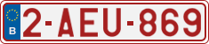 License plate of Belgium, Regular plates (2010)