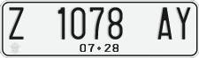 License plate of Indonesia, Regular plates