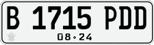License plate of Indonesia, Regular plates
