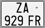 License plate of Italy, Cars (1994 year series)