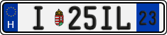 license plates of Hungary, Temporary (2022)