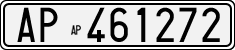 License plate of Italy, Cars (1927 year series)