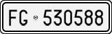 License plate of Italy, Cars (1927 year series)