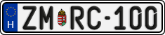 license plates of Hungary, Regular plates (2022)