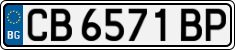 License plate of Bulgaria, Cars