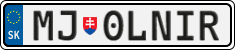 License plate of Slovakia, Vanity Plates