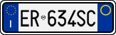 License plate of Italy, Cars (1994 year series)