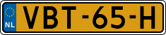 License plate of the Netherlands, Light Commercial Vehicles (1994 system)