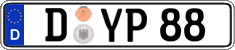 German license plate, Regular plates