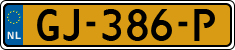 License plate of the Netherlands, Cars