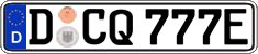 German license plate, Electric vehicles