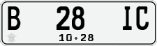 License plate of Indonesia, Regular plates