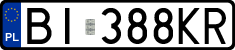 License plates of Poland, Regular car plates