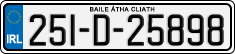 License plate of Ireland, Regular plates