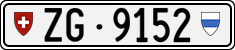 License plate of Switzerland, Cars