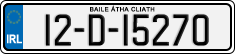 License plate of Ireland, Regular plates