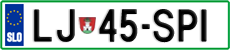 License plate of Slovenia, Cars