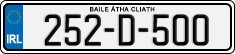 License plate of Ireland, Regular plates