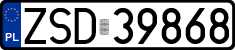 License plates of Poland, Regular car plates