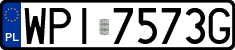 License plates of Poland, Regular car plates
