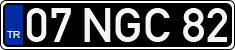License plate of Turkey, Government and public administrations