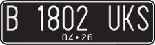 License plate of Indonesia, Regular plates