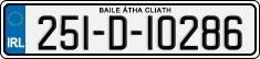 License plate of Ireland, Regular plates