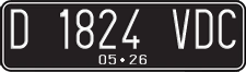 License plate of Indonesia, Regular plates