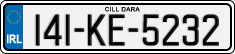 License plate of Ireland, Regular plates