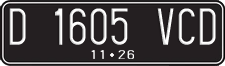 License plate of Indonesia, Regular plates