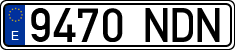 License plates of Spain, Ordinary (2000)