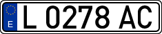 License plates of Spain, 1971 year series