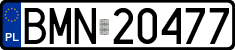 License plates of Poland, Regular car plates