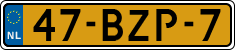 License plate of the Netherlands, Heavy Commercial Vehicles (1994 system)