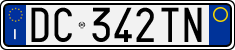 License plate of Italy, Cars (1994 year series)