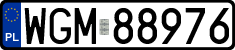 License plates of Poland, Regular car plates