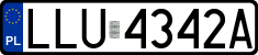 License plates of Poland, Regular car plates