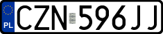 License plates of Poland, Regular car plates