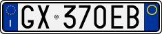 License plate of Italy, Cars (1994 year series)